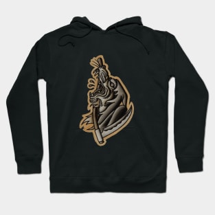 Reaper wolf tattoo design Hoodie